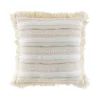 COUSSIN FRANGES 40X40CM COTON ATLAS NATUREL