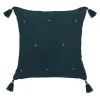 COUSSIN GAZE BRODE OR BLE 40X40CM