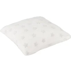 COUSSIN PHOSPHORESCENT ETOILE BLANC 40X40CM
