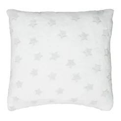 COUSSIN PHOSPHORESCENT ETOILE BLANC 40X40CM