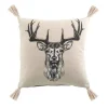 COUSSIN POMPON 40 X 40 CM COTON DEER CHIC