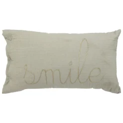 COUSSIN RECTANGLE DOUBLE GAZE COTON VERT