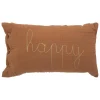 COUSSIN RECTANGLE DOUBLE GAZE COTON NOISETTE