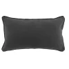 COUSSIN 30X50CM COTON LAVE LINETTE ANTHRACITE