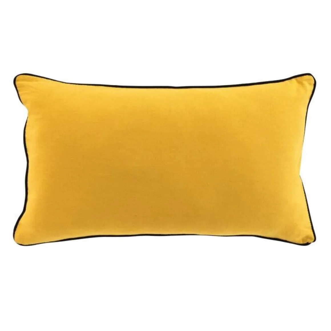COUSSIN 30X50CM COTON LAVE LINETTE JAUNE