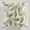 COUSSIN 40X40CM FLORALE KAKI