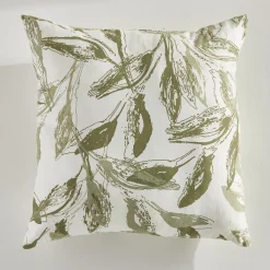 COUSSIN 40X40CM FLORALE KAKI