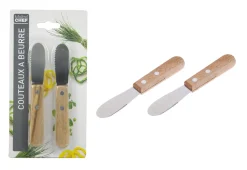 2 COUTEAUX A BEURRE 14CM