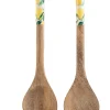 COUVERT A SALADE ACACIA CITRON 30CM