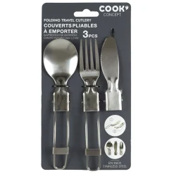 COUVERT PLIABLE A EMPORTER INOX X3 PIECES