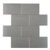 CREDENCE ADHESIVE X4 PIECES 25X25CM MURAL CAREO CHROME