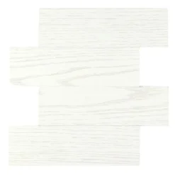 CREDENCE ADHESIVE X4 PIECES 25X25CM MURAL BOISEO BLANC
