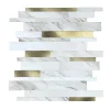 CREDENCE ADHESIVE X4 PIECES 25X25CM MURAL LAMELLES