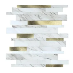 CREDENCE ADHESIVE X4 PIECES 25X25CM MURAL LAMELLES