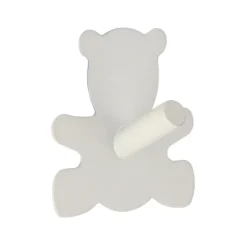CROCHET OURSON ACIER INOXYDABLE 3M BLANC