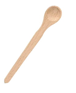 CUILLERE A MOUTARDE EN BOIS NATUREL 13CM