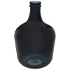 DAME JEANNE VERRE RECYCLE LUMIERE D HIVER NOIR H.42CM