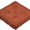 DANDY COUSSIN SOL 45X45X10CM ROUX