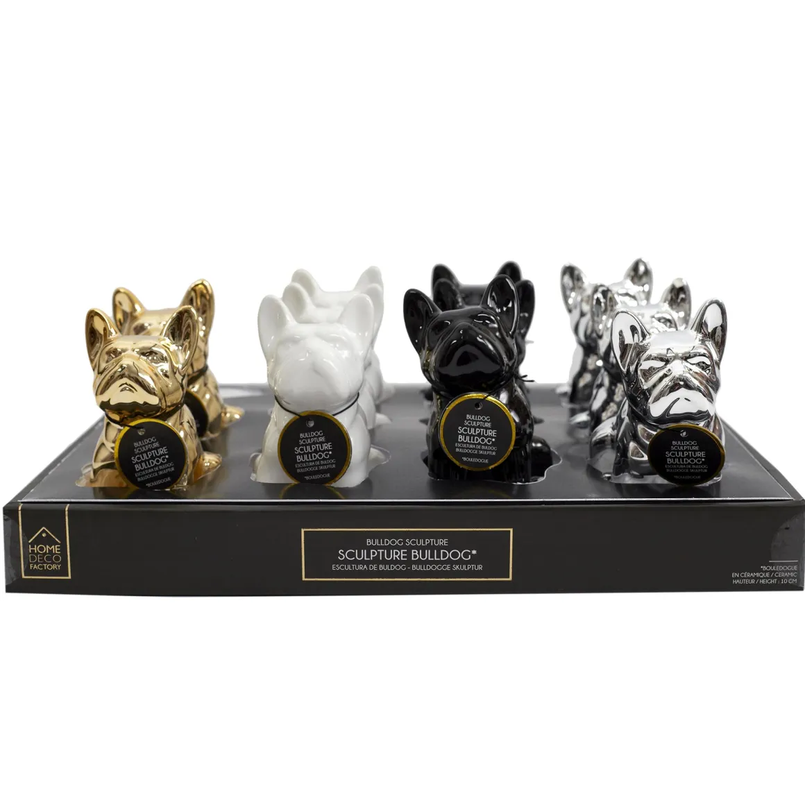 DECO MINI BULLDOG CERAMIQUE 10CM