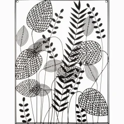 DECO MURALE METAL FEUILLES D.61X80CM