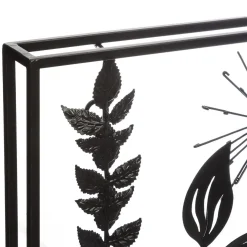 DECO MURALE METAL FEUILLE 40X40CM