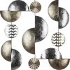 DECO MURALE METAL OR ET ARGENT 50X50CM
