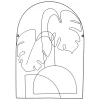 DECO MURALE METAL PALM D.45X64.8CM