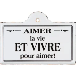 DECO MURALE PLAQUE PACO METAL D.25X18CM