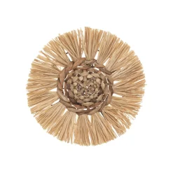 DECO MURALE RAPHIA X3 PIECES 25CM 30CM 36CM