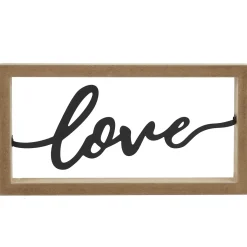 DECORATION MURALE LOVE CADRE 25X13CM