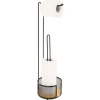 DEROULEUR ET RESERVE PAPIER WC METAL BAMBOU NOIR BAMBOU