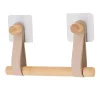 DEROULEUR PAPIER WC BAMBOU LANIERES SIMILI CUIR BEIGE BAMBOU