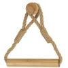 DEROULEUR PAPIER WC CORDE ET BAMBOU SUR STICKER NATUREL