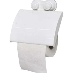 DEROULEUR PAPIER WC PP SUR VENTOUSES   BLANC