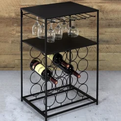 DESSERTE METAL PORTE BOUTEILLE
