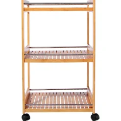 DESSERTE 3 TABLETTES BAMBOU