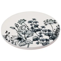 DESSOUS DE VERRE WHITE FLORAL X4 PIECES