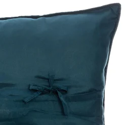 DESSUS DE LIT ET 2 TAIES DOLCE BLEU CANARD 260X240CM
