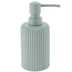 DISTRIBUTEUR A SAVON ARRONDI STRIE 230ML VERT EUCALYPTUS