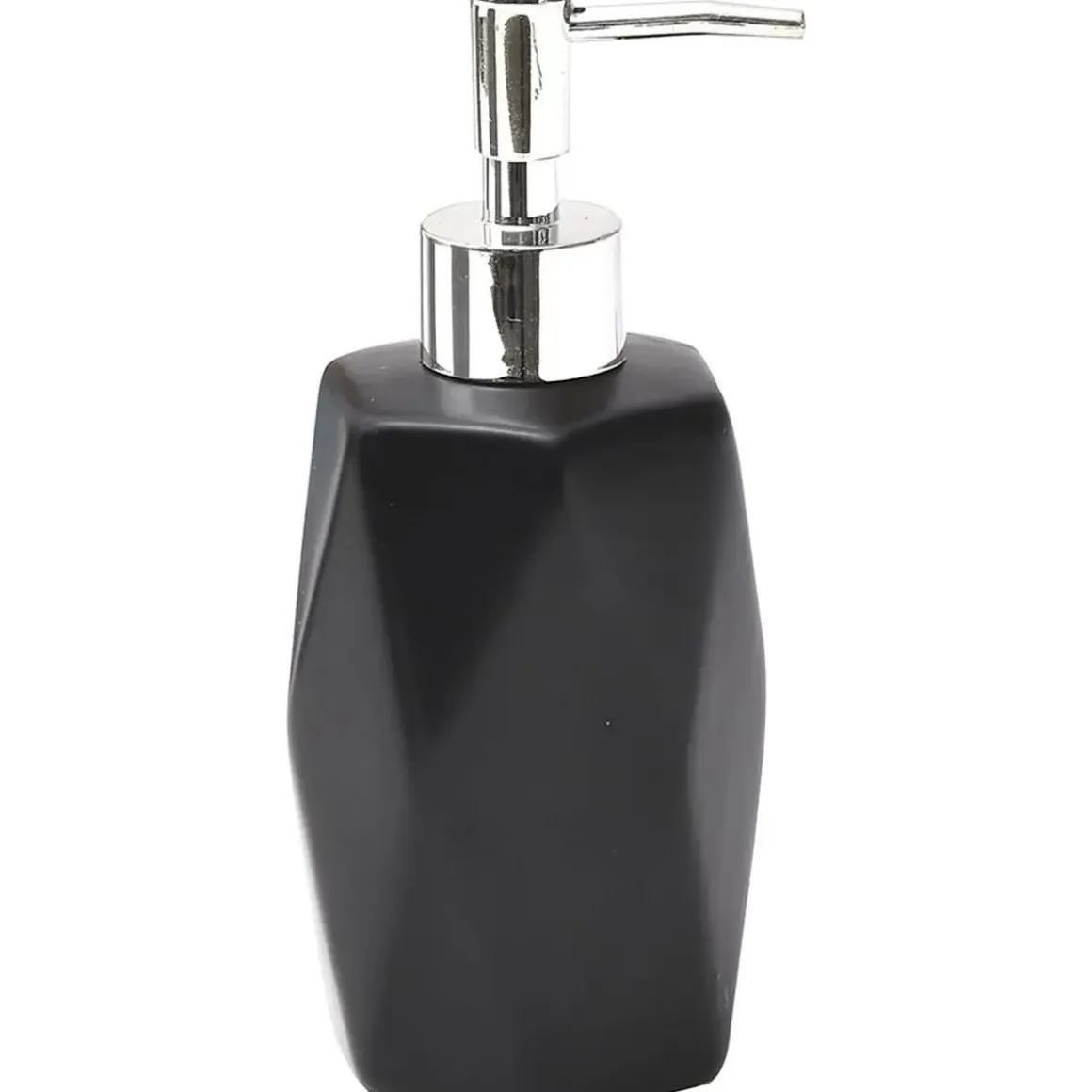 DISTRIBUTEUR A SAVON GRES FORME LOSANGE NOIR