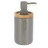 DISTRIBUTEUR A SAVON POLYRESINE 280ML GRIS BAMBOU