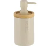 DISTRIBUTEUR A SAVON POLYRESINE 280ML BEIGE BAMBOU