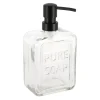 DISTRIBUTEUR A SAVON VERRE PURE SOAP 550ML TRANSPARENT