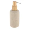 DISTRIBUTEUR ROND EFFET MAILLE ET POMPE BAMBOU 340ML NATUREL