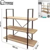 DOCK BIBLIOTHEQUE 3 ETAGERES 100X33X106CM
