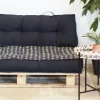 DOSSIER PALETTE 120X40X15CM COTON FUSAIN
