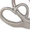 DOUBLE COEUR DECO SAFINA RESINE H.16.5CM