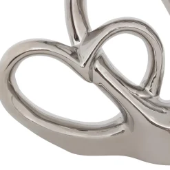DOUBLE COEUR DECO SAFINA RESINE H.16.5CM