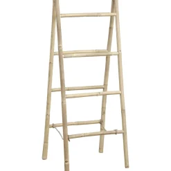 DOUBLE ECHELLE PORTE SERVIETTES PLIABLE CANNE DE BAMBOU