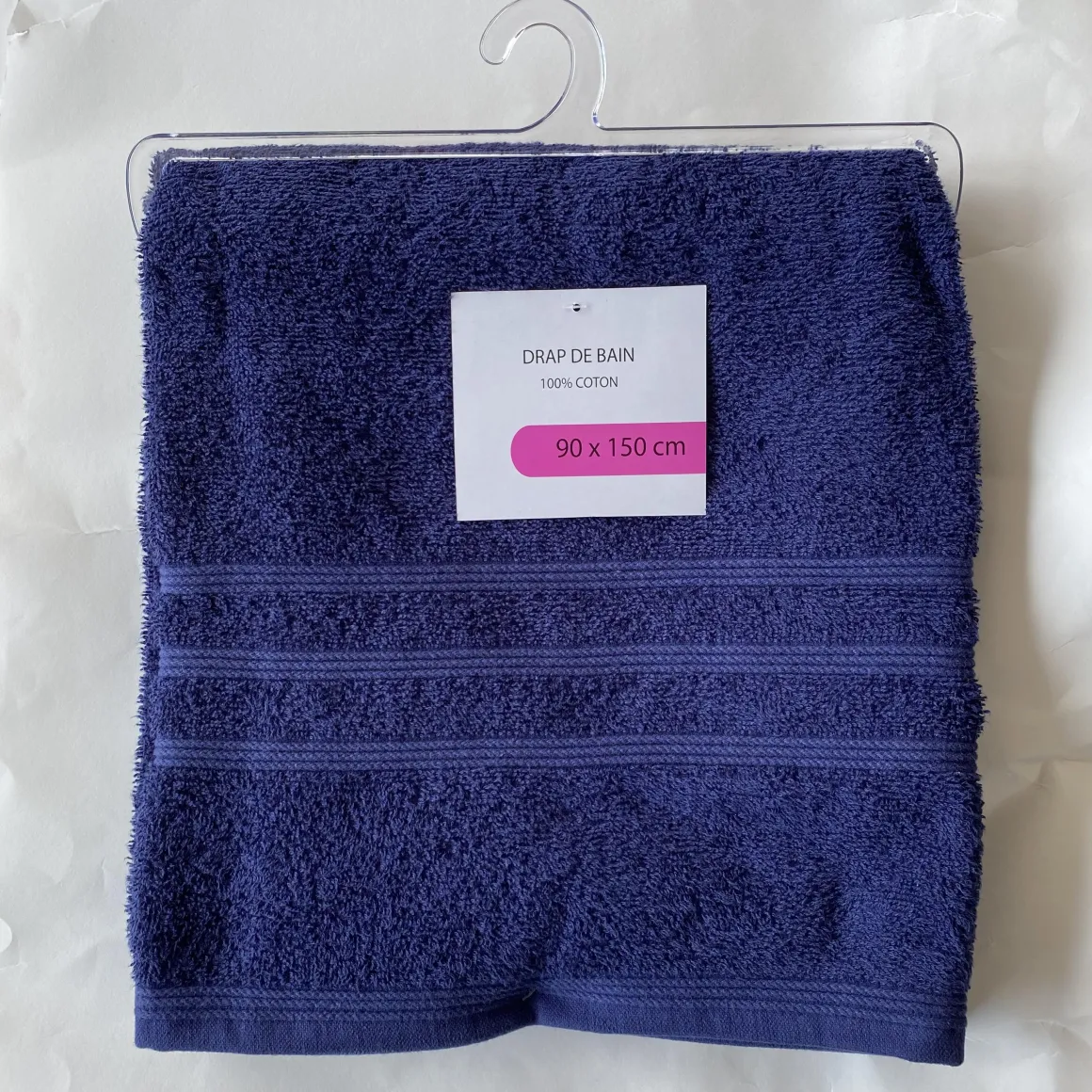 DRAP BAIN 90X150CM BLEU